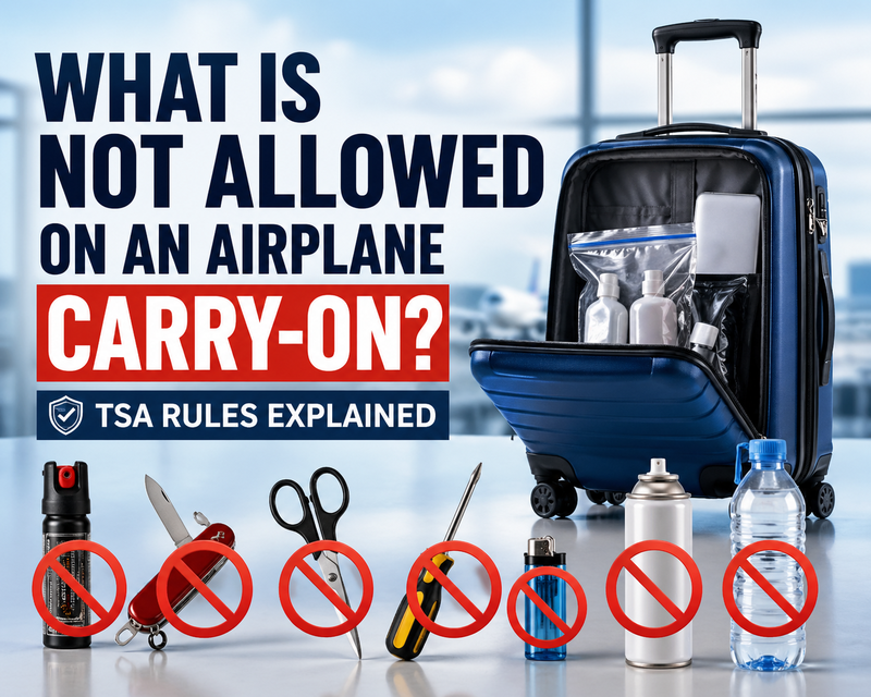 What Is Not Allowed on an Airplane Carry-On? TSA Rules Explained – LEVEL8