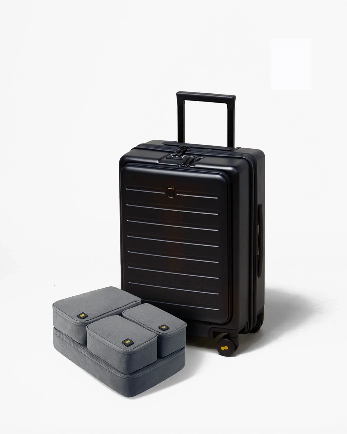 Carry-on luggage with packing cubes and storage