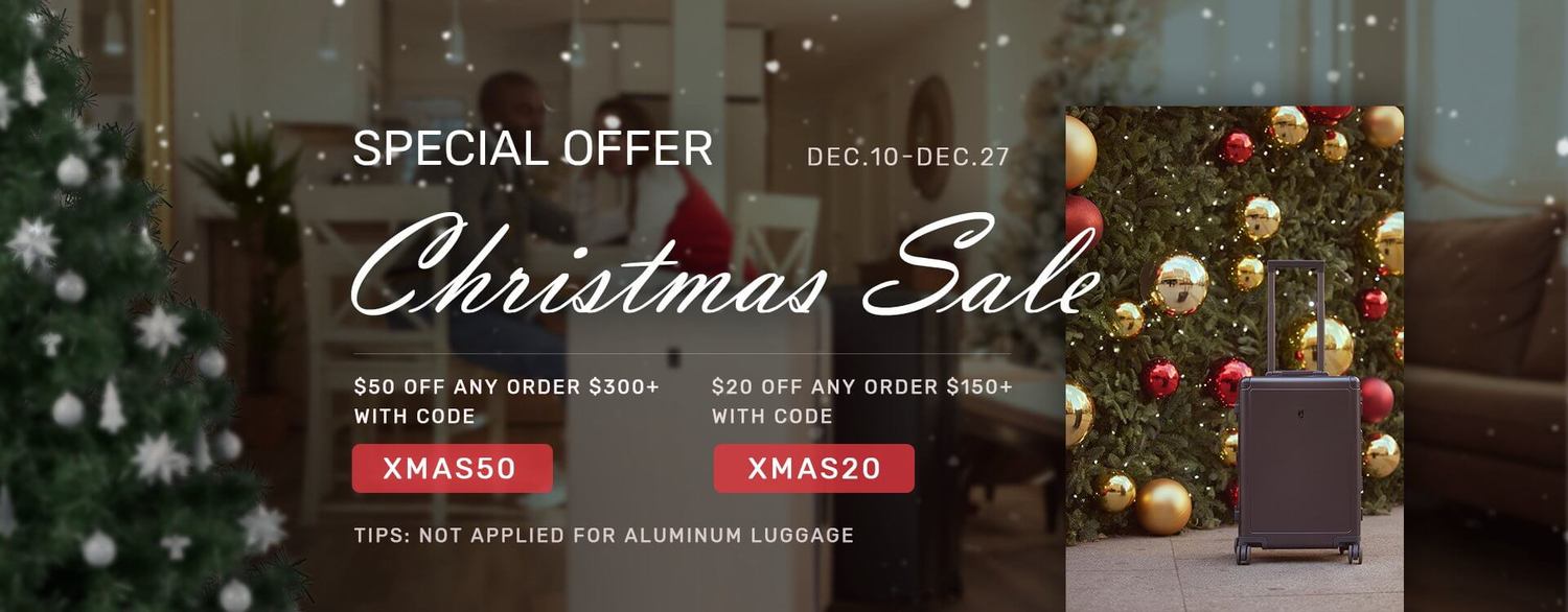It’s Raining Discounts with carry-on luggage deals this X-Mas Sale ...