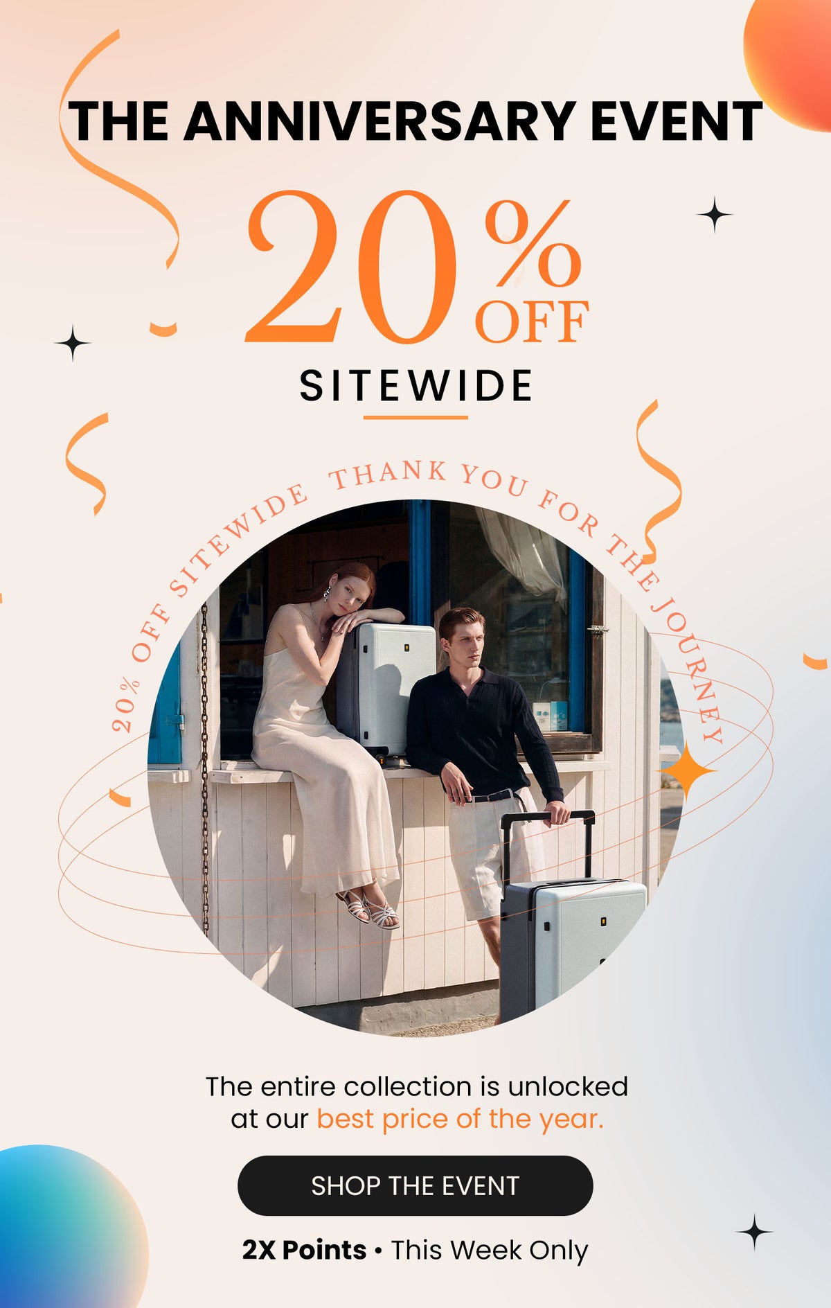 The Anniversary Event-Enjoy an auto-applied 20% OFF sitewide