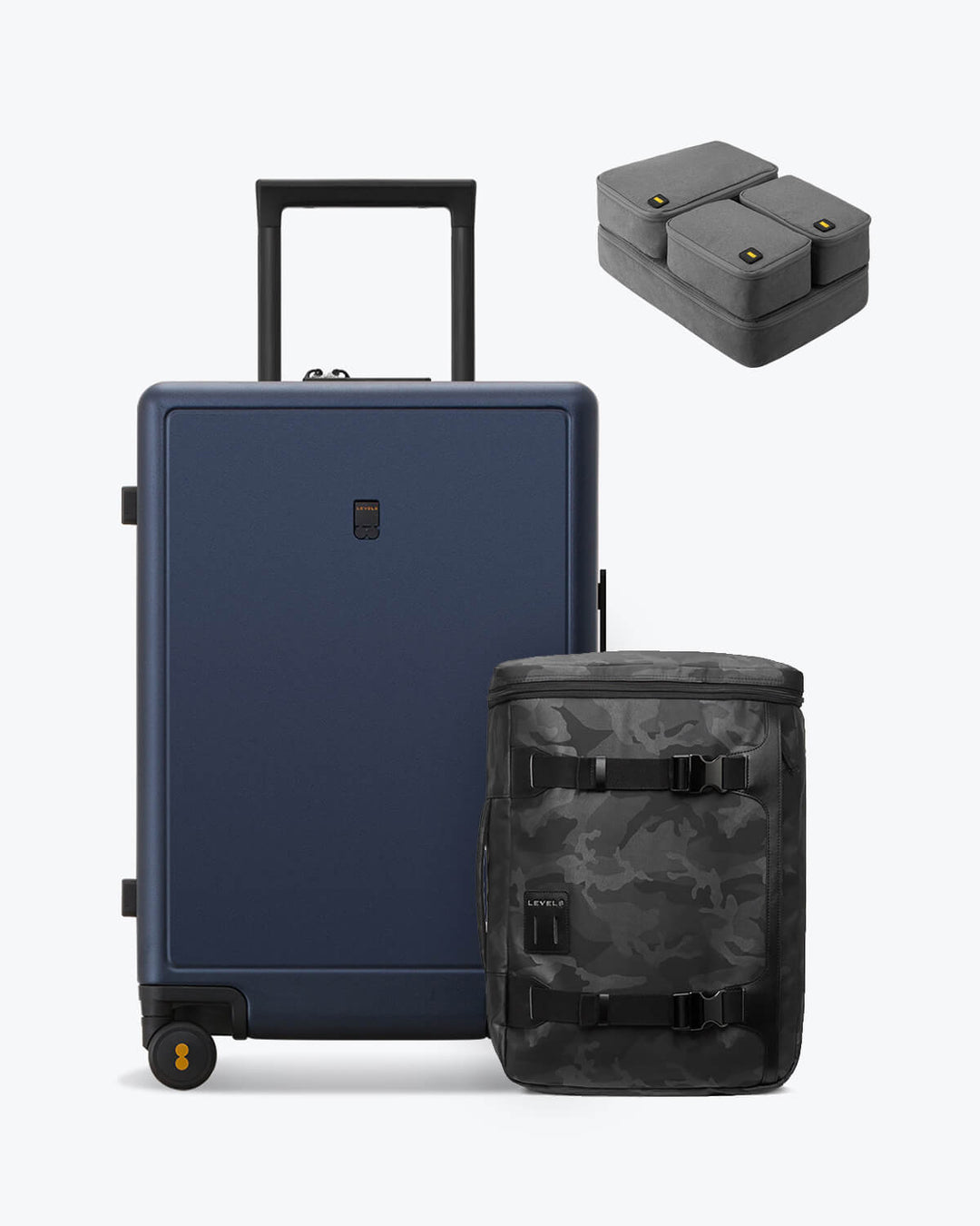 backpack and checked luggage set