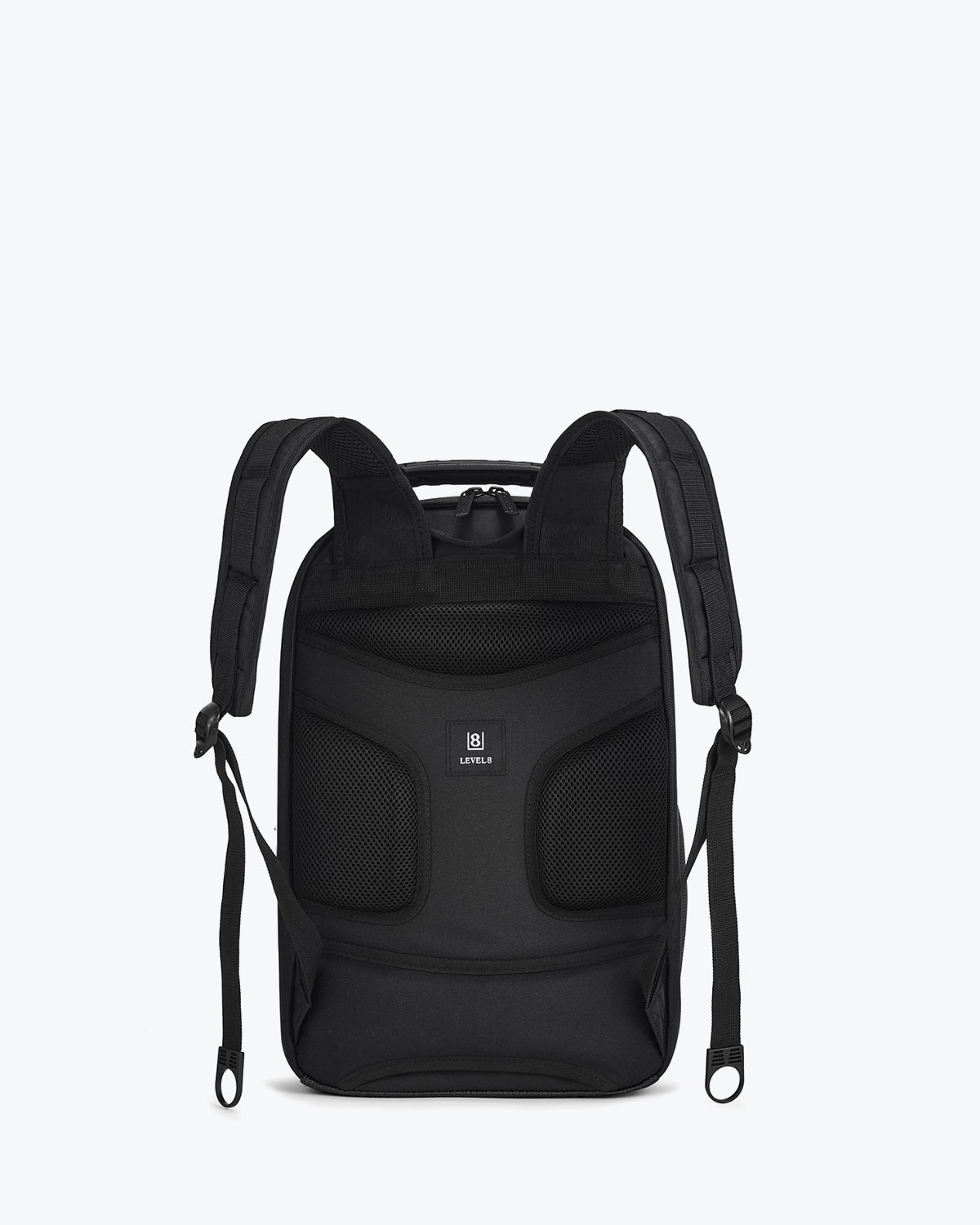 The backside view of LEVEL8 Atlas backpack